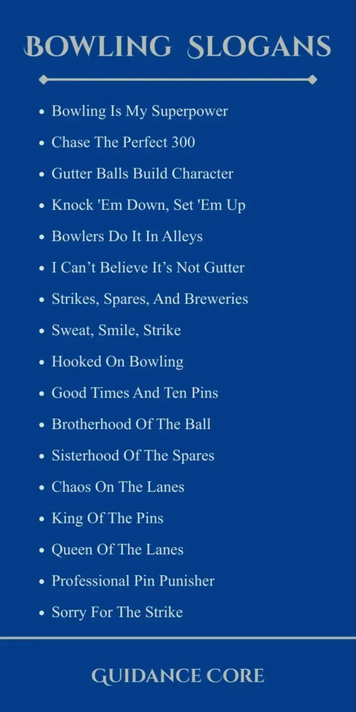 Funny Bowling Slogans