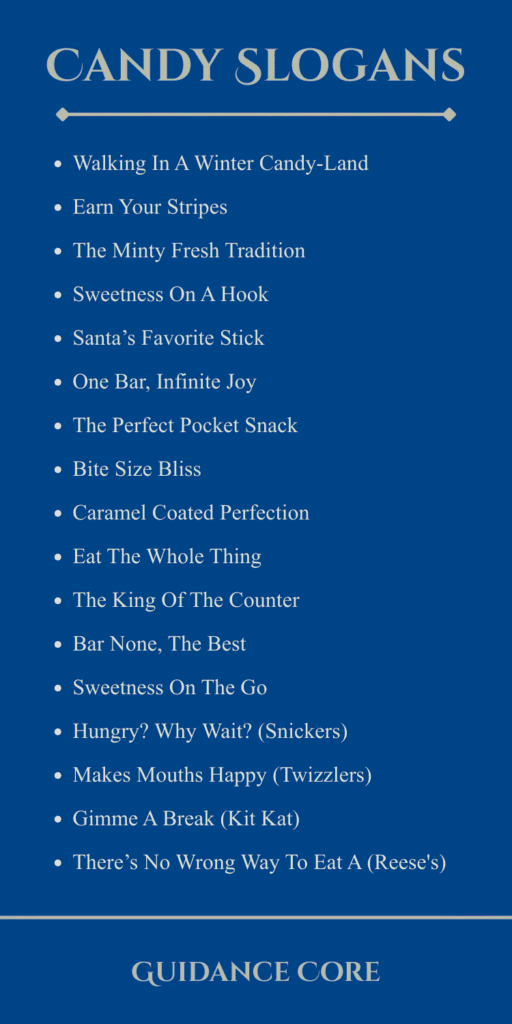 Candy Slogan Ideas