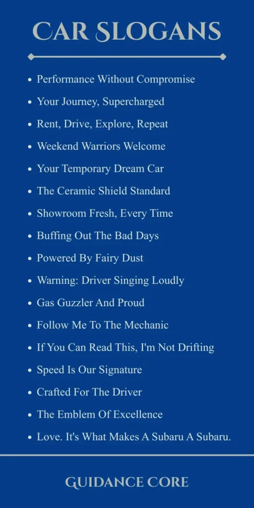 Car Detailing Slogans
