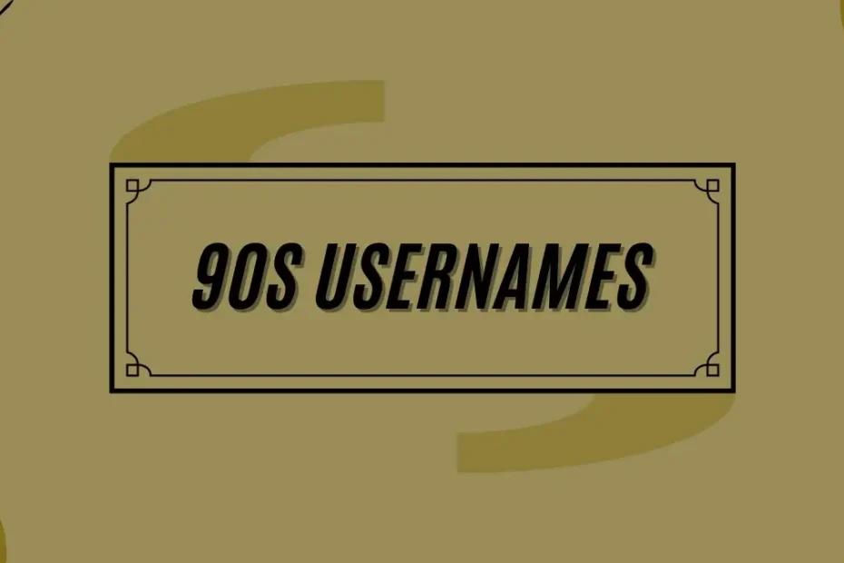 80s 90s Characters Usernames