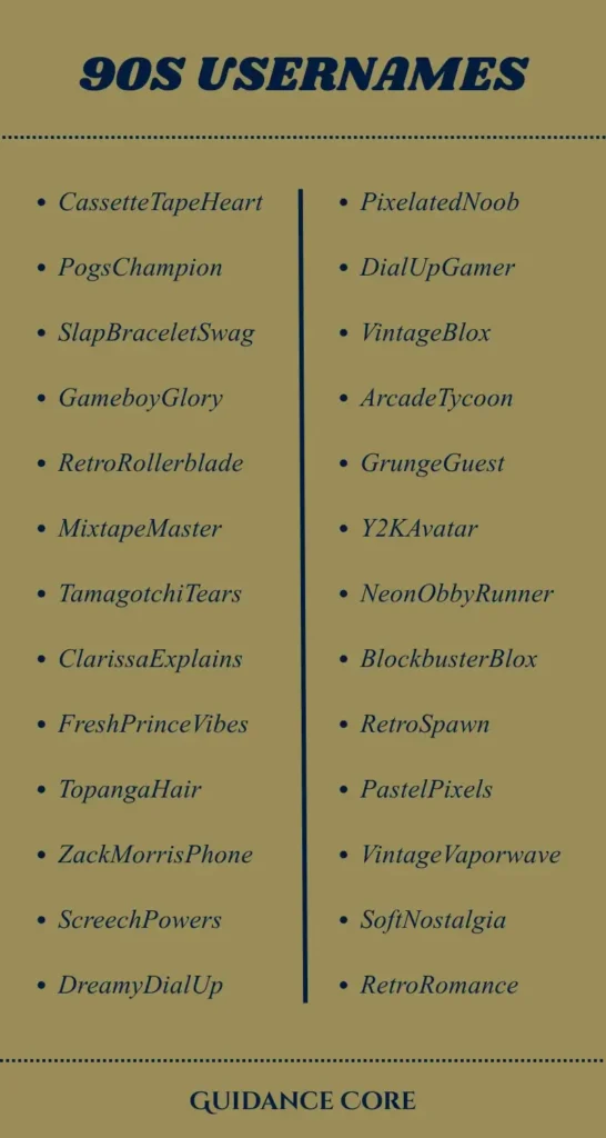 90s Usernames