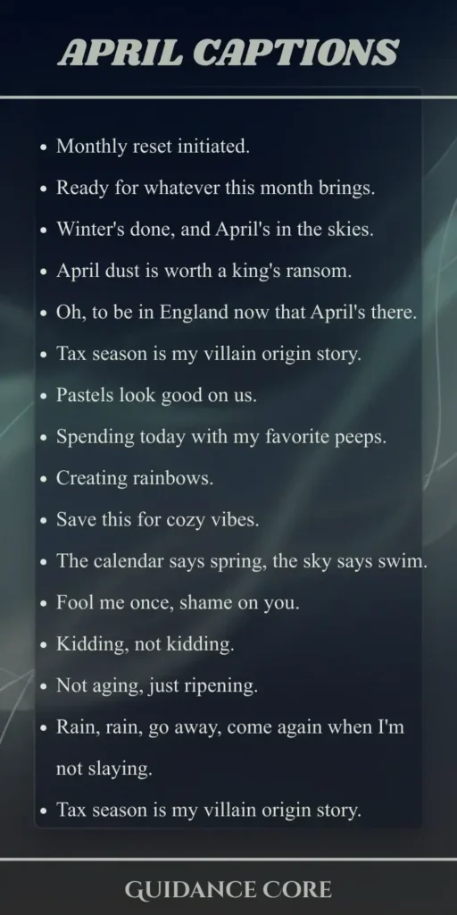 April Captions