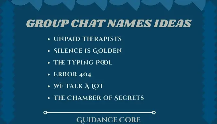 Group Chat Names Ideas