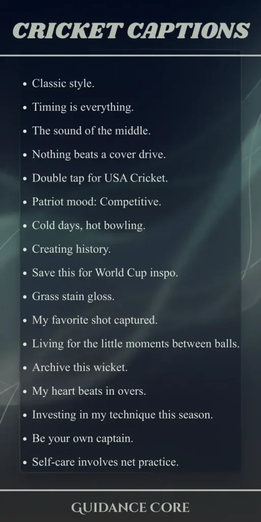 Cricket Captions