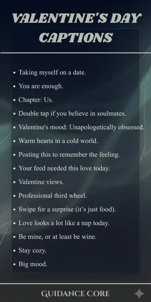 Valentine's Day Captions