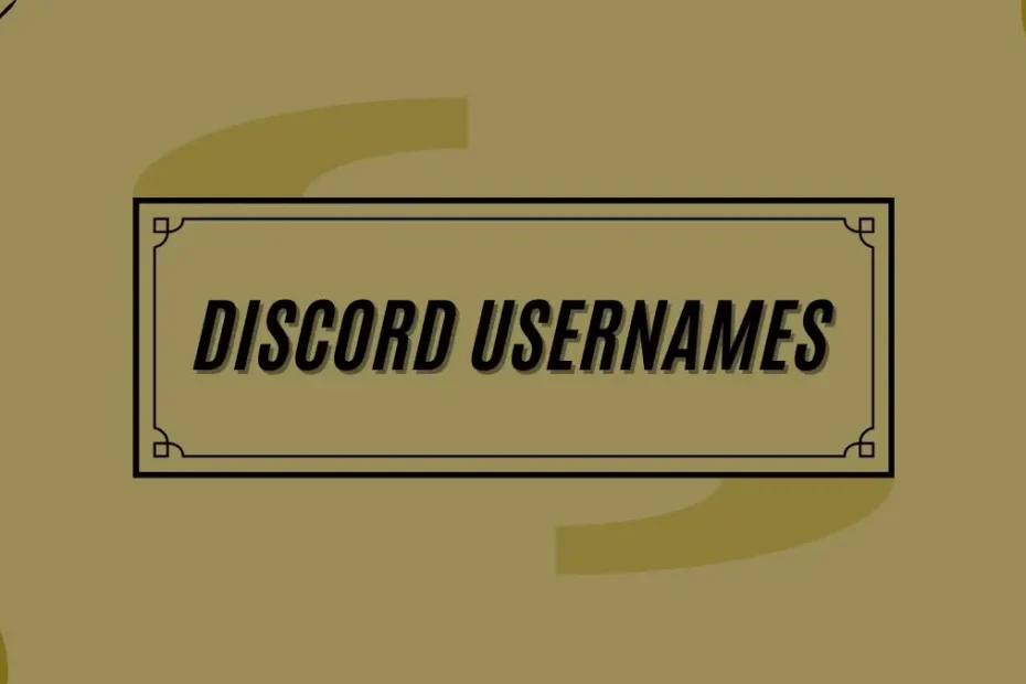 Usernames for Discord