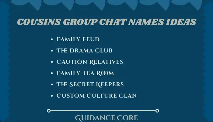 Funny Cousins Group Chat Names