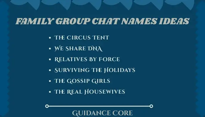Funny Family Group Chat Names
