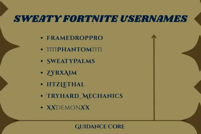 Sweaty Fortnite Usernames