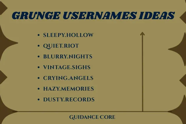 Grunge Aesthetic Usernames