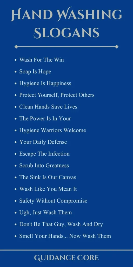 Slogans for Hand Washing