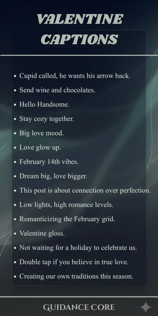 Valentine Captions