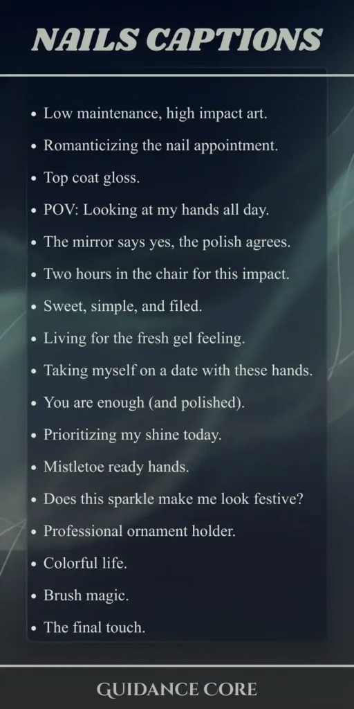 Nails Captions