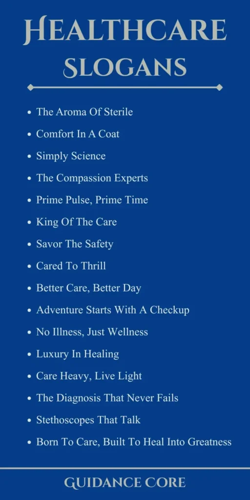 Slogans for Healthcare