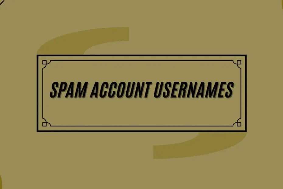 Username Spam Account Names