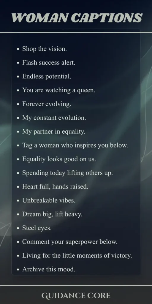 Woman Captions