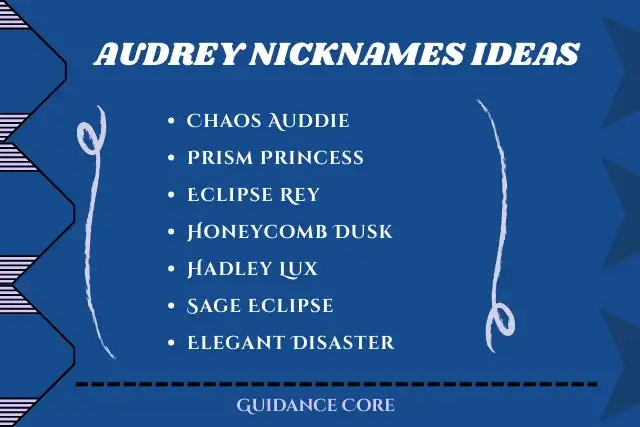 Nicknames for the Name Audrey