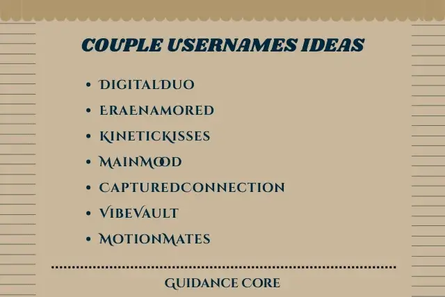 Couple Usernames for Instagram