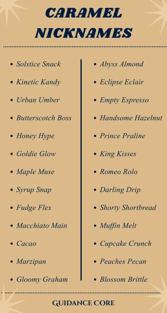Caramel Nicknames